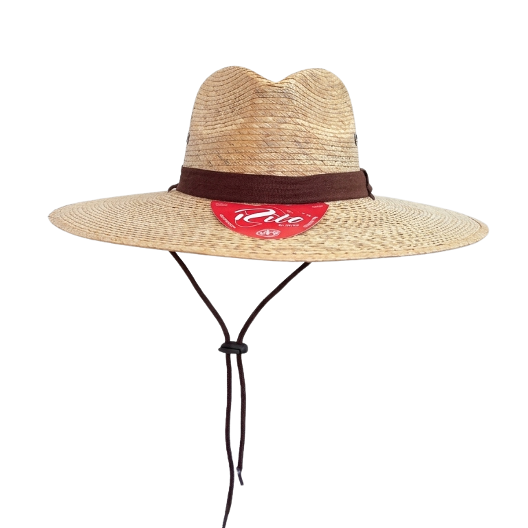 Brown Jardinero Plano Straw Hat