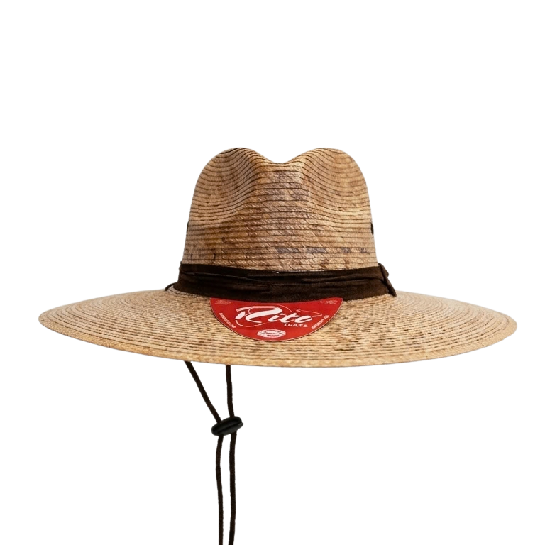 Dark Jardinero Plano Straw Hat