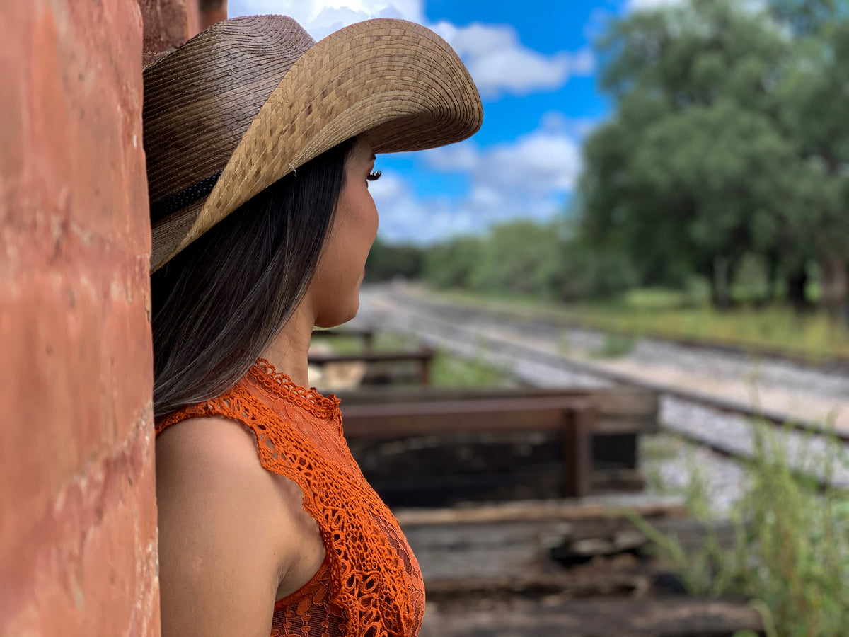 Brown Alicia Straw Hat